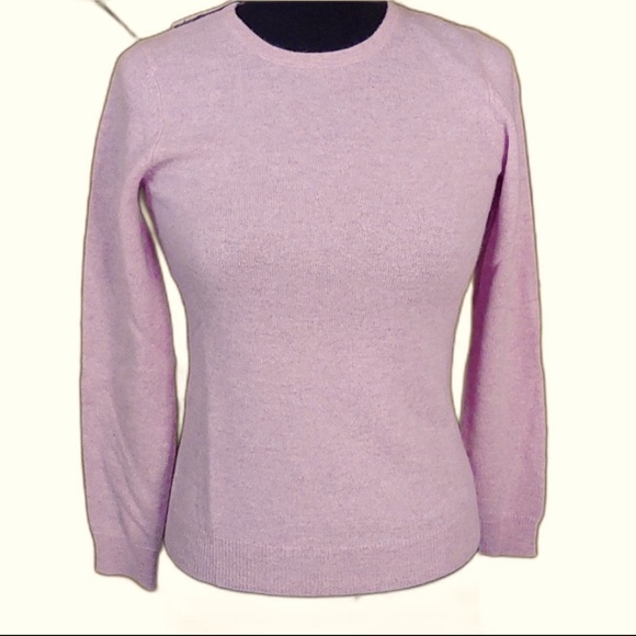 Charter Club Luxury Crew Sweater Cashmere Chantilly Pink Size Petite Small. New! - Picture 7 of 7
